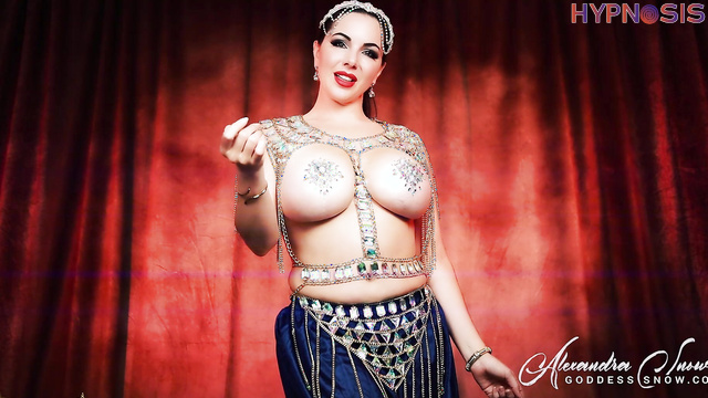 Goddess Alexandra Snow - Transformative Belly Dancer Demands Your Attention