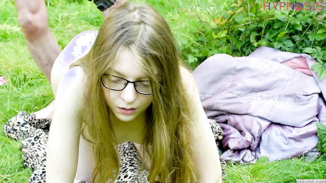 FFeZine - virgin with cat ears having first fuck on the grass