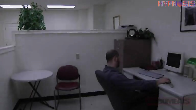 Robomeats - Office Freeze Time Fun: Blonde Babe Gets Naked and Shaves Her Pussy