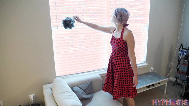 Girls Gone Hypnotized - Juniper Cleans Naked In Mind Controlled Wife App Haze
