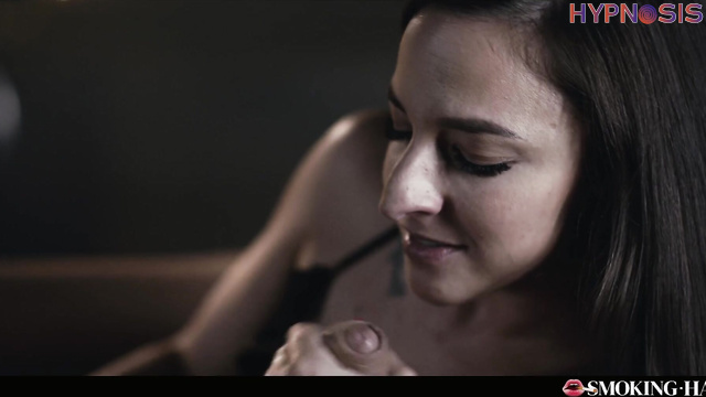 Smoking Hawt - Amirah Adara seductively smokes while giving an erotic blowjob