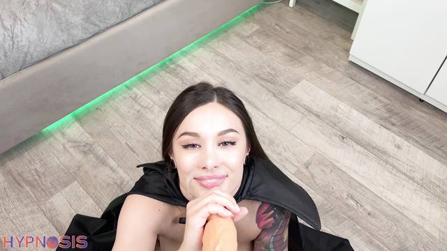 Trisha Moon - Hypno Trisha Moon Turns Vamp To Suck You Dry In Her Dark Bedroom