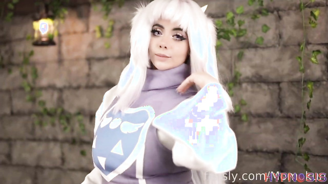 Momokun - Toriel tries out different big dildos on herself