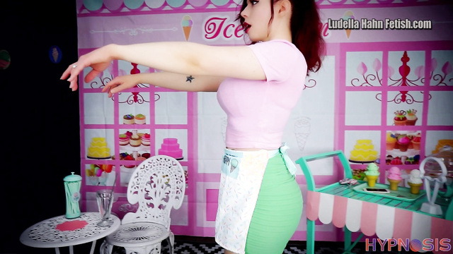 Ludella Hahns Fetish Adventures - Bitchy Ice Cream Server Ludella Bimbofied Into POV's Horny Obedient Slave
