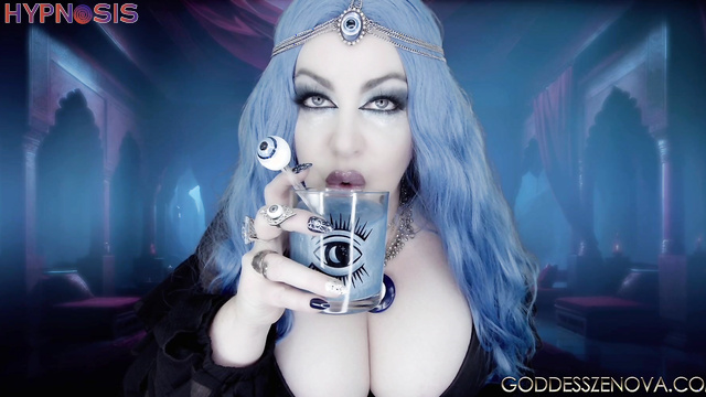 Goddess Zenova Controls Your Mind - Blue-Haired Witch Mesmerizes You with Her Big Tits