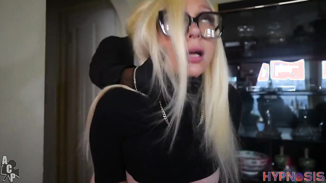 Alexis Andrews - Sexy blonde grabbed by monster and fucked hard in house