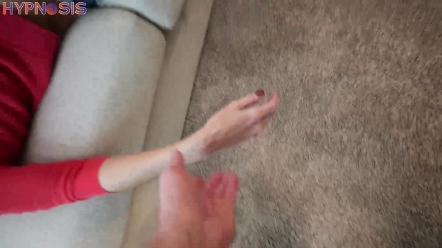 GG Fetish Media - POV guy hypnotized milf and started playing with her sexy feet