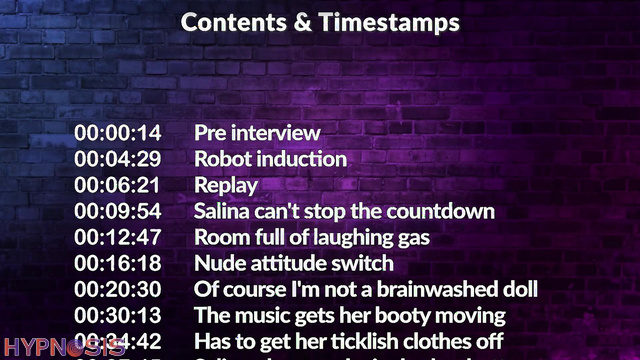 Entrancement - Salina obeys commands as her mind turns fully robotic