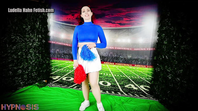 Ludella Hahns Fetish Adventures - Redhead Cheerleader Hypnotized and Forced to Strip Nude