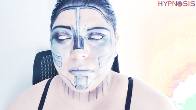 Alice Scott - Fembot glitches with rolling eyes and blank robotic stare