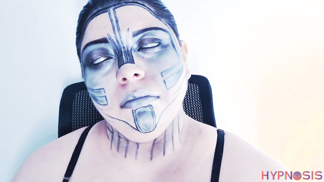 Alice Scott - Fembot glitches with rolling eyes and blank robotic stare