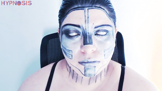 Alice Scott - Fembot glitches with rolling eyes and blank robotic stare
