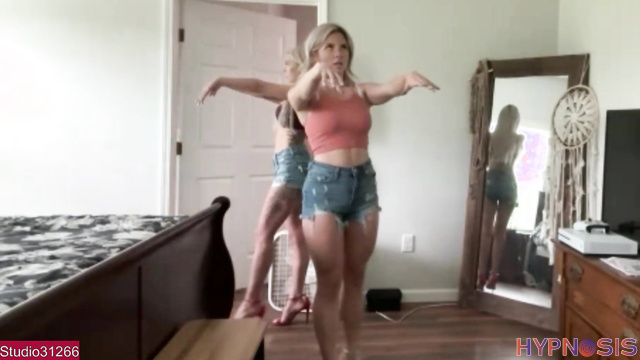 Studio 31266 - Taylor and Alexis controlled by magic as new employees