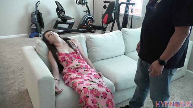 Girls Gone Hypnotized - Mickee falls deeper under live erotic hypnosis control