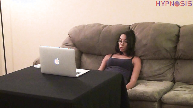 Girls Gone Hypnotized - A young ebony girl Jasmins is being hypnotized remotely