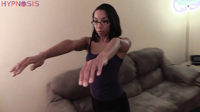Girls Gone Hypnotized - A young ebony girl Jasmins is being hypnotized remotely