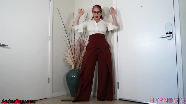 Andrea Rosu's Kinky Explorations - Busty redhead sex robot tries on different outfits
