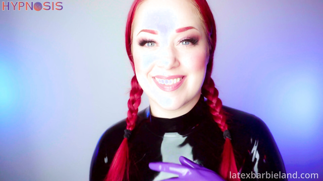 Latex Barbie - Sexy redhead latex babe mentally dominates you