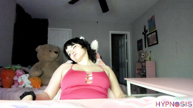 Realm of Enchantment - Audrey - Juicy busty brunette masturbates and cums under hypnosis