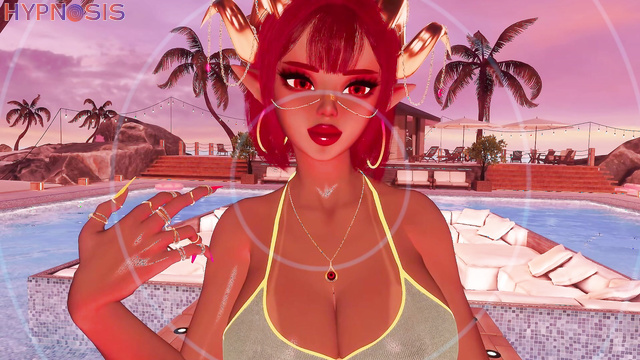 Queensitra - POV Redhead busty elf caresses your cock