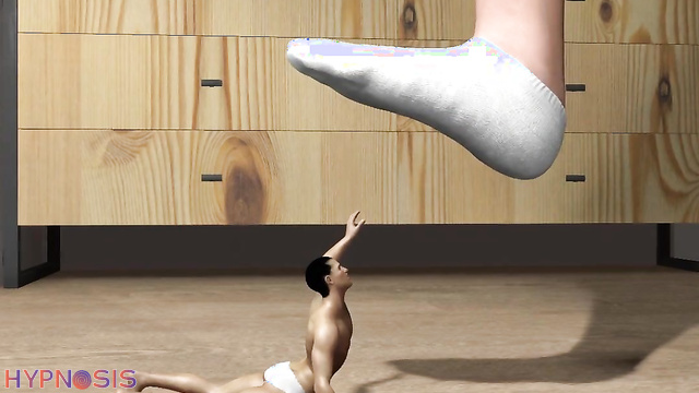 Studio 57429 - Giant mistresses trample a guy with their sweet feet