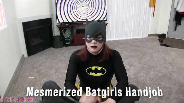 All About Eve - Milf in a Batgirl costume jerks off her boyfriend
