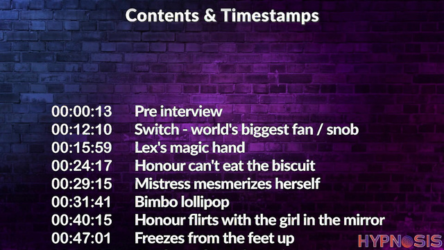 Entrancement - Honour - Hot girl submits and masturbates under hypnosis