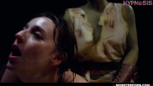 MonsterPorn - Lana takes two monsters for a wild double penetration