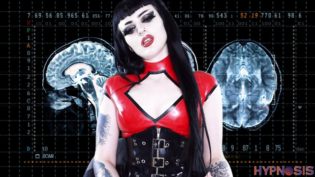 Empress Poison - Latex femdom mind control, brunette commands you to worship her