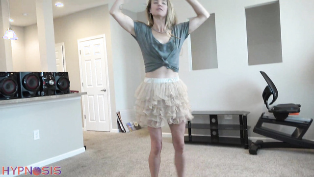 Girls Gone Hypnotized - Liv - Sexy blonde milf obeys and follows commands topless