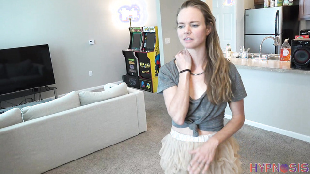 Girls Gone Hypnotized - Liv - Sexy blonde milf obeys and follows commands topless