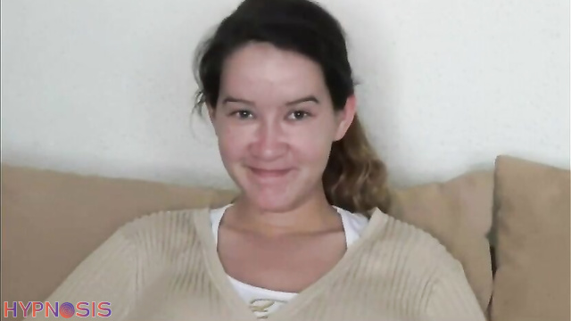 Sweet French girl stripped under hypnosis