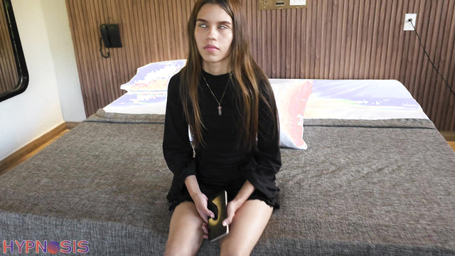 Girls Fetish H Study - Wendy - Brunette forced to show her sweet tits under hypnosis