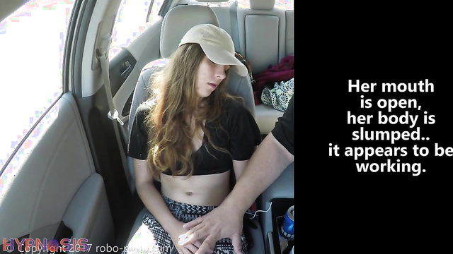 Robo-Pimp - Sara Klein - Beauty in the car was hypnotized and put to sleep