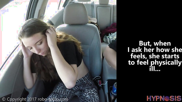 Robo-Pimp - Sara Klein - Beauty in the car was hypnotized and put to sleep