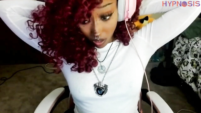Lavi - Curly ebony girl obeys and follows commands