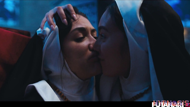 Shelena & Vixi Rafi - Sexy futanari nuns have wild sex in a church